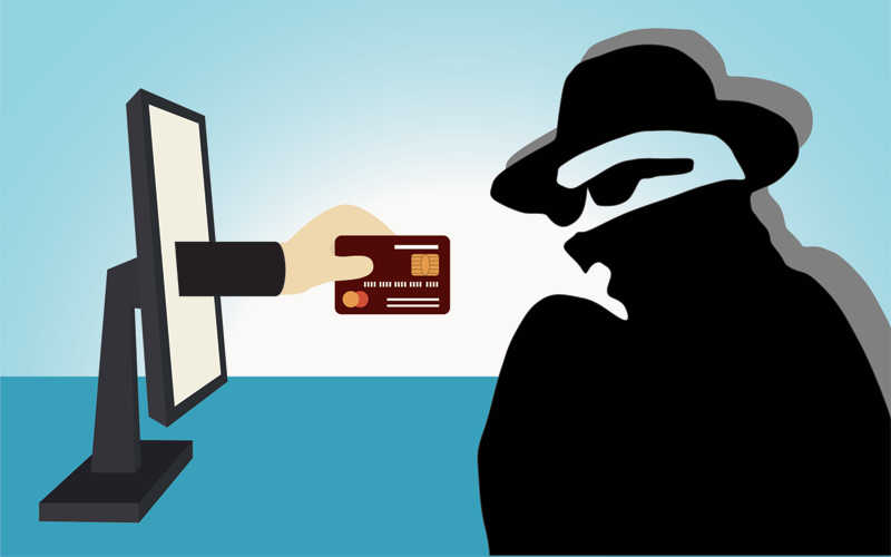 Credit Card and Hacker Image